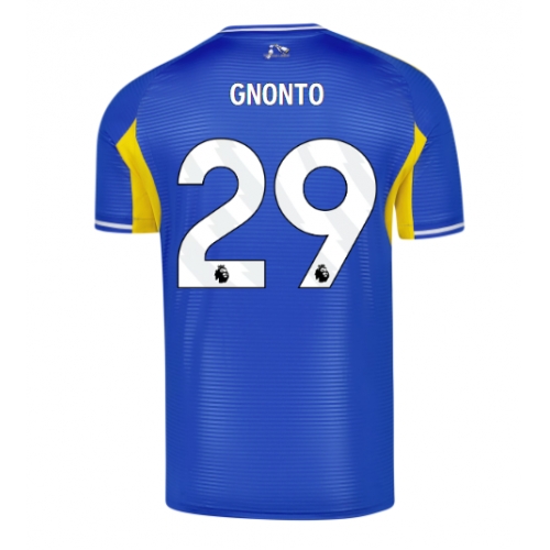 Billige Fotballdrakt Leeds United Wilfried Gnonto #29 Replika Bortedrakt 2025-26 Kortermet Billige Fotballdrakt Leeds United Wilfried Gnonto #29 Replika Bortedrakt 2025-26 Kortermet
